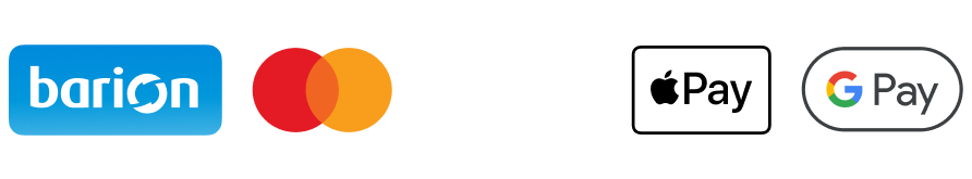 Barion: Mastercard, Visa, Apple Pay, Google Pay
